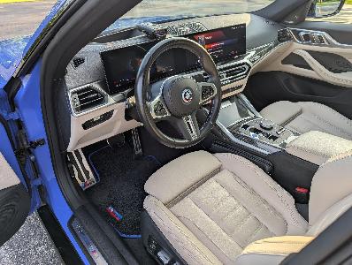 2023 BMW i4 M50 Gran Coupe Dual-Motor AWD, Maritime Blue Metallic, Mostly Unmodified